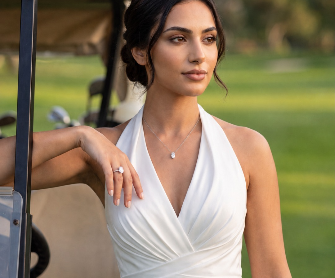 Oval Bridal Set